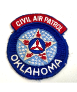 Sew-On Embroidery Cloth Souvenir Patch Civil Air Patrol Oklahoma Vintage - £5.40 GBP