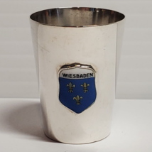 VTG SOLID 925 Sterling Silver Colorful Enamel Wiesbaden Germany Shot Glass - £29.98 GBP