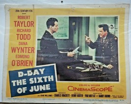 1956 D-Day The Sixth of June Original Lobby  Robert Taylor 20th Century Fox - £23.17 GBP