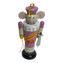 Avon 80s The Nutcracker 3in Mouse King Vintage Wooden Christmas Ornament - £9.34 GBP