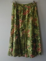 BFA Classics Lined Paisley &amp; Floral Trumpet Maxi Skirt Size L Large - £19.57 GBP