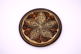 Vintage Etched Copper Wall Decor Plate Wall Hanging 6.5" - $19.79