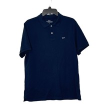 Vineyard Vines Slim Fit Polo Shirt Shortsleeve Medium Men Blue Embroidered Whale - £17.40 GBP