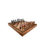 Italfama  Leatherette Chessboard Ancient Map + Landsknecht Set - $314.00
