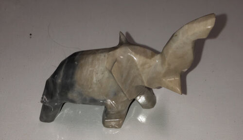 Small Onyx Multi-Colored Elephant W/ Trunk Up - $6.80