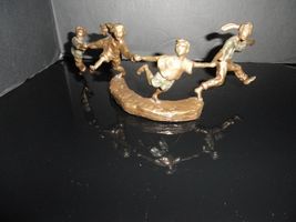 Mark Hopkins " Crack the Whip" Bronze Sculpture 11" x 4" x4" image 2