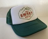 Vintage Great Smoky Mountains Hat Trucker Hat Adjustable snapback Dark G... - £11.81 GBP