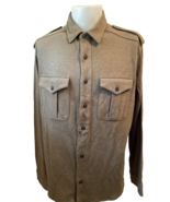 Polo by Ralph Lauren Men&#39;s LS Knit Cotton/Wool Button Front Shirt Green XL - $78.19 CAD