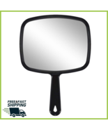 Hand Held Mirror Extra Large For Barber Lady Makeup Beauty Cosmetic With... - $8.64