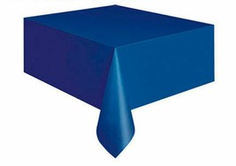 Royal Blue Plastic Banquet Tablecover 54 x 108 - £2.36 GBP