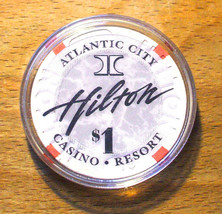 (1) $1. Hilton C ASIN O Chip - 1996 - Atlantic City, New Jersey - £9.20 GBP