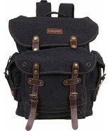 Large Army Style Military Backpack Black Rusksacks 704 School Hiking Can... - $471.99 MXN