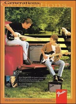 Steve &amp; Ryan Wariner 1996 Fender Telecaster &amp; Stratocaster guitar ad print - £3.32 GBP
