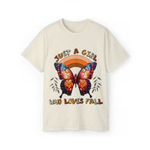 butterfly just a girl who loves fall t shirt for women  Unisex Ultra Cot... - £12.71 GBP+