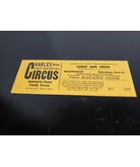 Unused Charles Brothers Continental Circus Child&#39;s ticket - £5.41 GBP