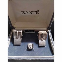 Beautiful Dante cufflink set in box for men - £38.72 GBP