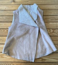Dylan Women’s Sleeveless Faux fur Vest Size M Beige T2 - $29.69