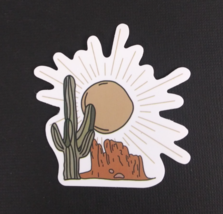 Sun Beating Down On Cactus Desert Sticker 2.25&quot; x 2.18&quot; (AK) - $1.64