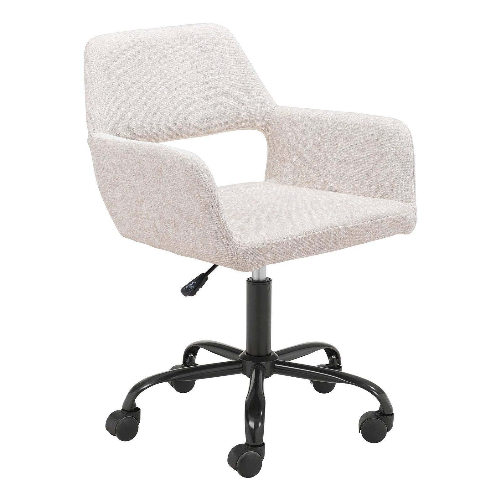 Zuo Modern - Athair Office Chair Beige - Modern - Seating - Steel, Plywood, Foam - $222.26