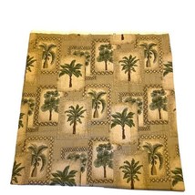 Tropical Palm Tree Kimlor Mills Shower Curtain Lined Liner 69”x74” Beach Decor - £25.72 GBP