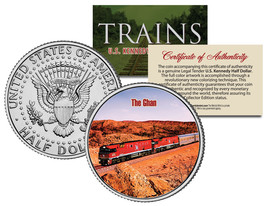 The Ghan Train * Famous Trains Series * Jfk Half Dollar Colorized U.S. Coin - £6.76 GBP