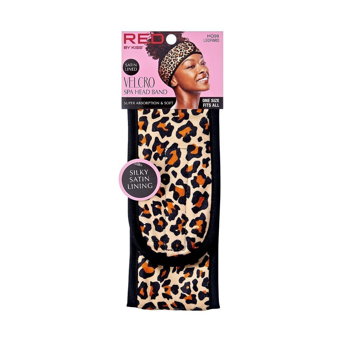 RED BY KISS PLUSH SPA HEAD BAND - HQ98 LEOPARD - $4.59