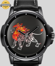 Lion Tiger Flame Fire Sketch Animal Art Beautiful Stylish Wrist Watch UK Seller - £42.46 GBP