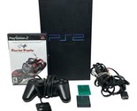 Sony PlayStation 2 Console PS2 Fat Gaming System SCPH-30001R Black w/ Co... - £106.65 GBP