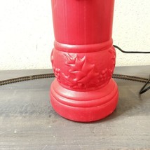 VTG Blowmold 37 inch &quot;Noel&quot; Christmas Yard Decor Candle Red Body Yellow Flame  - £35.02 GBP