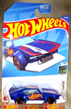 2022 Hot Wheels #92 HW Contoured 4/5 MAD MANGA Blue w/Black OH5 Spoke Red Rims - $8.50