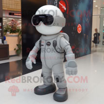 Gray Astronaut mascot costume character dressed with Leggings and Sunglasses - £1,030.72 GBP