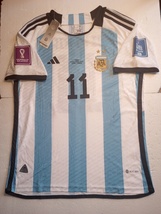 Angel Di Maria Argentina 2022 World Cup Final Match Home Soccer Jersey 2022-2023 - £87.72 GBP