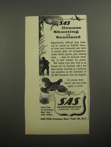 1956 SAS Scandinavian Airlines System Ad - SAS Grouse Shooting in Scotland - £13.81 GBP