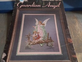 Counted Cross Stitch Leisure Arts Patten Guardian Angel 1991 - £7.65 GBP