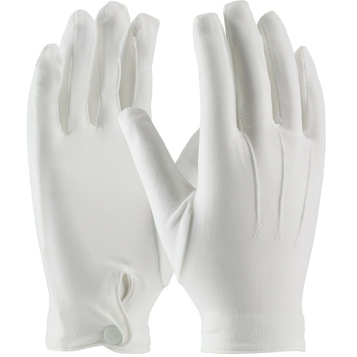 White Gloves - 100% Cotton - Snap cuff closure-men&#39;s size XL- Santa&#39;s fa... - $8.56