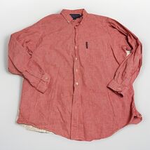 Vtg Abercrombie &amp; Fitch The Big Shirt Mens L Plaid Button Down cotton 90... - $20.99