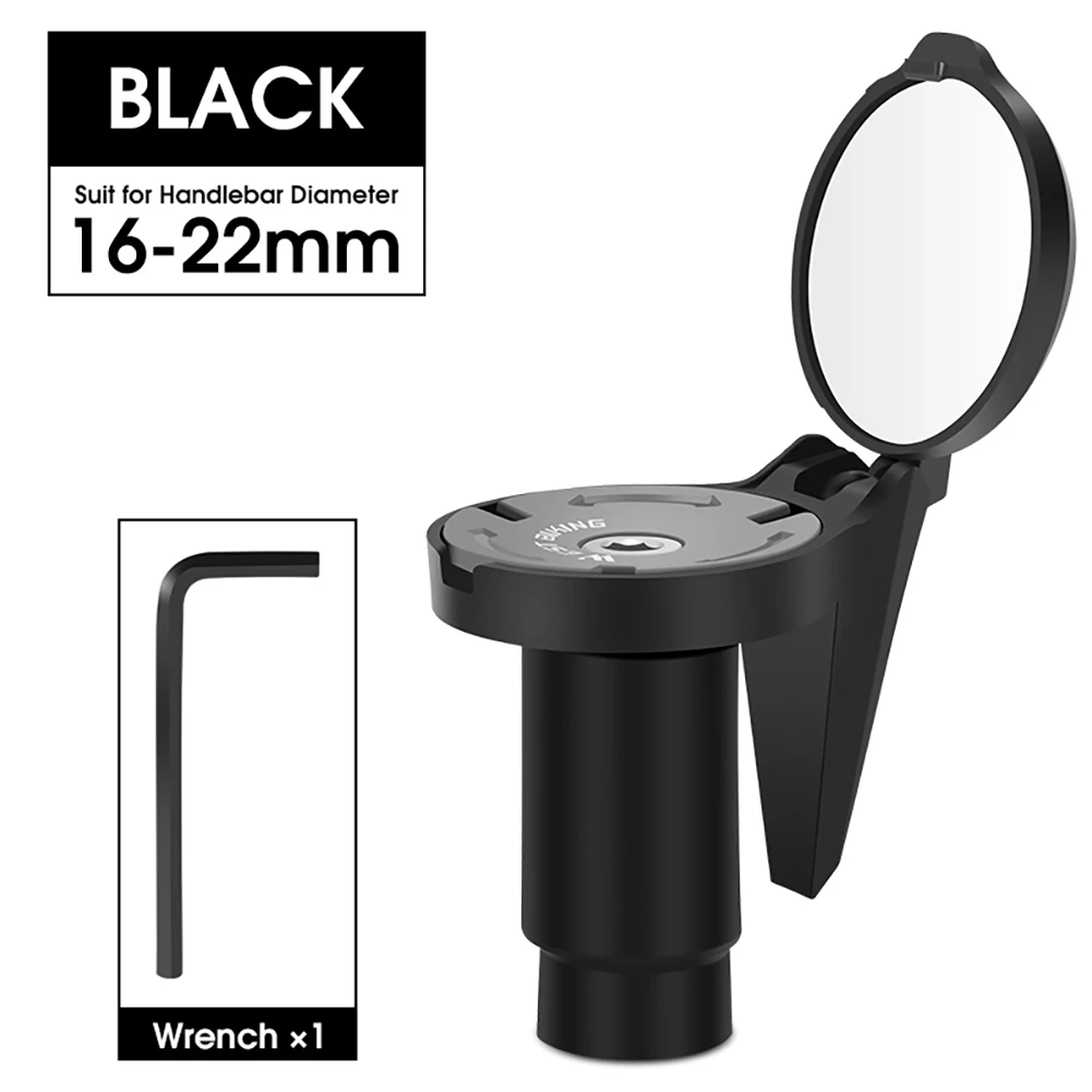 WEST BI Bicycle Rearview Mirror Adjustable Rotate Clear Cycling Handlebar Convex - £59.81 GBP