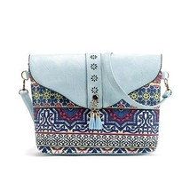 New Arrival Canvas Casual Embroidery Handmade Tassel Shoulder bags - £23.18 GBP