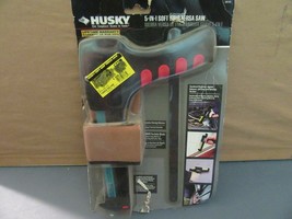 Husky 5-in-1 Soft Grip Versa Saw Hacksaw, Jigsaw, Holesaw, Jab Saw, Tile... - $14.85