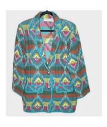 VINTAGE southwest Aztec tribal oversized long line tapestry jacket size ... - €41,80 EUR
