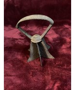 ANTIQUE PRIMITIVE IRON   FORGED FOOD CHOPPER BELL  MASHER SIX BLADES - £26.23 GBP