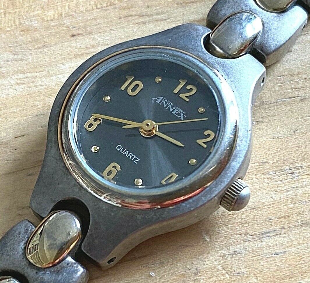 Vintage Annex Lady Dual Tone Japan Movement Analog Quartz Watch~New Battery - $9.50