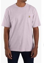 CARHARTT SzM  Amethyst Fog ￼Loose Fit Short Sleeve Pocket T Shirt - £23.86 GBP