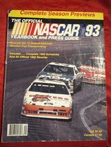 The Official NASCAR Yearbook And Press Guide Magazine 1993 Preowned - $8.99