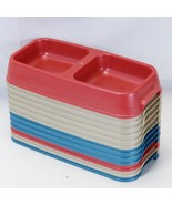 Pet Feed Water Dishes 2 Compartments 10in. x 4-1/2 in. x 1-1/2 in.  Lot ... - $333.70 MXN