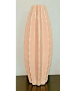 Decorative Glazed Pink Ceramic 19 1/2&quot; Tall Cactus Style Vase (NEW) - £46.68 GBP