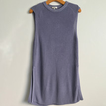 Wilfred M Sweater Purple Tunic Vest Crew Neck Sleeveless Knit Semisheer ... - £19.85 GBP