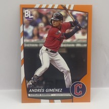 2023 Topps Big League Baseball Andres Gimenez #134 Orange Cleveland Guardians - £1.55 GBP