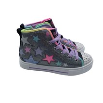 Skechers Twinkle Toes Sparks Shoes Light Up Silver Shoes Girls Youth Siz... - £46.71 GBP