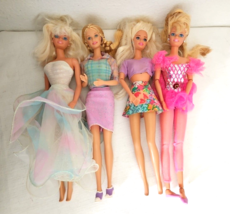 Vintage 90s Barbie Doll Lot Angel Princess Walking Twirling Ballerina Talking - £24.75 GBP